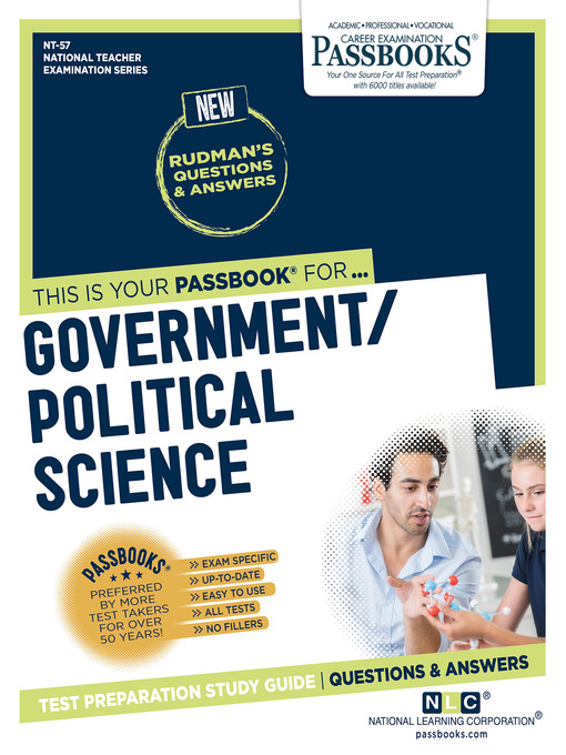 Title details for GOVERNMENT/POLITICAL SCIENCE by National Learning Corporation - Available
